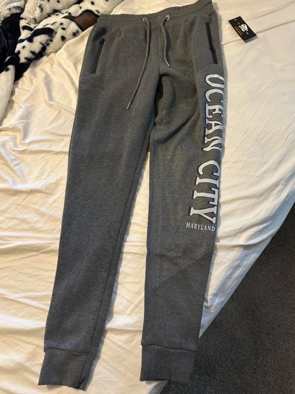 Gray 'Ocean City Maryland' Jogger Sweatpants